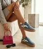 Granatowe Sneakersy Ze Skóry Naturalnej Cambell